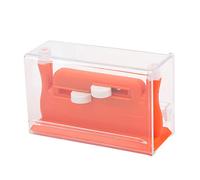 Enfile-aiguille automatique multifonctionnel enfileur à double trous Outil d'enfilage de couture avec étui en plastique pour couture à la main Couture Couture Broderie(orange)