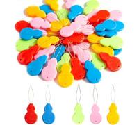 Enfile Aiguille Couture Main 40 Pcs Couleurs Assorties Passe Fil Couture | Enfilage rapide, fil d'acier flexible, poignee ergonomique, couleurs vives, grande quantite, rangement facile