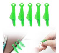Enfile-Aiguilles, 2024 New Accessoires Couture Aiguilles Couture Enfile Aiguille Machine à Coudre Plastique DIY Enfile-Fil, Passe Fil Couture pour Coudre à Main (Vert*5 Pcs)