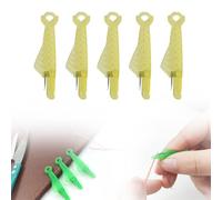 Enfile-Aiguilles, 2024 New Accessoires Couture Aiguilles Couture Enfile Aiguille Machine à Coudre Plastique DIY Enfile-Fil, Passe Fil Couture pour Coudre à Main (Jaune*5 Pcs)