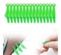 Enfile-Aiguilles, Accessoires Couture Aiguilles Couture Enfile Aiguille Machine à Coudre Plastique DIY Enfile-Fil, Passe Fil Couture pour Coudre à Main & Quilting Craft (Vert 15 Pcs)