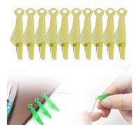 Enfile-Aiguilles, Accessoires Couture Aiguilles Couture Enfile Aiguille Machine à Coudre Plastique DIY Enfile-Fil, Passe Fil Couture pour Coudre à Main & Quilting Craft (Jaune 10 Pcs)