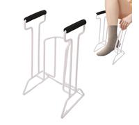 Enfile Bas De Contention En Acier,Enfile Chaussette,Enfile Chaussettes Pour Personne Agee-Appareil Pour Enfiler Les Bas De Contention Facile à Utiliser,Poignées En Mousse Confortable,Pour Âgées