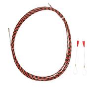 Enfile-câbles électrique, Dispositif d’enfilage pour électriciens avec conducteur Flexible et 2 Fixations de câble, Tire-câble à âme en Acier pour conduits muraux et de Sol, (30M (y Compris Deux