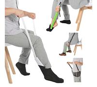 Enfile Chaussettes Kit - Aide à mettre et à enlever chaussettes, chaussures, pantalons - Aide Enfile Bas - Ne Plus Se Baisser, Idéal Personnes Agées, À Mobilité Réduite