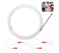 Enfile-fil électrique, 30 m de ruban de poisson à travers le mur, extracteur de câble de course à pied, tiges, enfile-fil électrique avec 4 fils de verrouillage en métal pour tuyau d'isolation