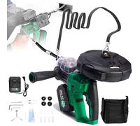 Enfile-fil électrique, 40 m/min, machine à fileter automatique avec batterie de 10 000 mAh, extracteur de fil d'électricien pour passer le fil à travers les murs