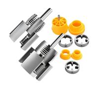 Enfile-pipe compact, kit universel robuste, métal antirouille multi-tailles | Tuyau d'eau portable, outil ergonomique pour garage, salle de bain, cuisine, sous-sol, entrepôt d'usine, abri de jardin, cour