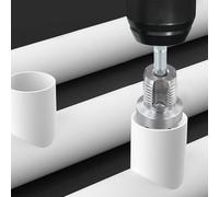 Enfile-tuyau d'eau 20 mm 25 mm pour tuyaux en PVC PPR | Coupe de filetage interne et externe avec design en métal résistant à l'usure pour plomberie (20 mm)