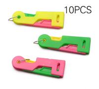 Enfileur D'aiguilles Automatique 6.5cm, 10 Pièces, Accessoire De Couture, Guide Aiguille Pour Personnes Âgées, Dispositif Facile, Couture À Fil Automatique, Outil D'utilisation