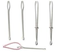 Enfileur de cordon, 4 pièces outil d'enfileur de cordon en métal, clip d'enfileur de corde à bouche ouverte et fermée, clip de cordon de serrage portable pour enfile-fils à capuche court de veste pour