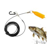 Enfileur de Poissons métallique | avec Clips à dégagement Rapide, Portable,Chaîne à Poissons pour pêche à gué en Eau Douce | pour extérieur, Eau salée, Douce, lac, rivière, Kayak, Rive, Quai