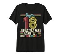 Enfin 18 Ans Anniv Humor 18 Anniversaire T-Shirt Haut de Gamme