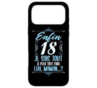 Enfin 18 Ans Je Sais Tout Cadeau Anniversaire 18 Fils Coque pour iPhone 17 Pro Max