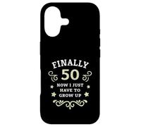 Enfin 50 Maintenant Je Dois Juste Grandir 50e Anniversaire Coque pour iPhone 17