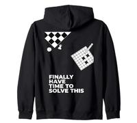 Enfin Avoir Le Temps de résoudre ce Design de Puzzle Sweat à Capuche