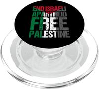 Enfin de la Palestine Israélienne Libre Apartheid | Citation de Sensibilisation Gaza PopSockets PopGrip pour MagSafe