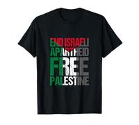 Enfin de la Palestine Israélienne Libre Apartheid | Citation de sensibilisation Gaza T-Shirt