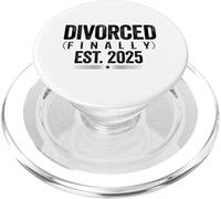 Enfin Divorcé Est 2025 Drôle Divorcé Divorcé Femmes Hommes PopSockets PopGrip pour MagSafe