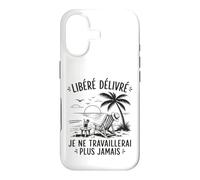 Enfin Retraité Libéré Délivré Cadeau Départ Retraite Coque pour iPhone 17