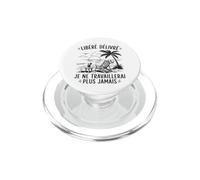 Enfin Retraité Libéré Délivré Cadeau Départ Retraite PopSockets PopGrip pour MagSafe