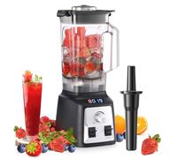 Enfmay Mélangeur à smoothie, mélangeur puissant de 2000 W pour cuisine avec récipient Tritan de 2 L sans BPA, 8 lames tranchantes avec carafe haute vitesse de 30 000 tr/min, machine à smoothie
