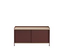 Enfold Armoire 124x45 Chêne/Rouge Foncé