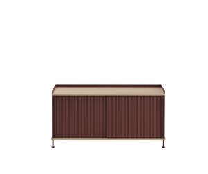 Enfold Armoire 124x45 Chêne/Rouge Foncé