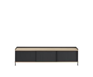 Enfold Armoire 186x45 Chêne/Noir Anthracite