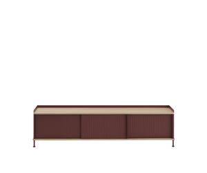 Enfold Armoire 186x45 Chêne/Rouge Foncé