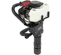 T-Mech Enfonce Pieux pour Panneaux, Poteaux et Piquets de Clôture, Pilon à Poteau Moteur Essence à 2 Temps de 900W avec Accessoires