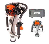 Enfonce-pieux thermique FUXTEC FX-PR165 Pilote de poteau essence post-conducteur 32,7 cm3 2 temps avec deux adaptateurs 20-45 mm et 46-80 mm pour poteaux en bois, métal et aggloméré
