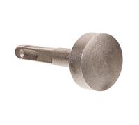 Enfonceuse de Tige de Mise à Terre en Acier pour Marteau Perforateur | Usage Industriel et Génie Électrique, Conception Monobloc Robuste Traitée Thermiquement, Couleur Argenté