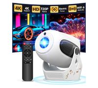 【Enfoque Eléctrico 4K】Mini Proyector Magcubic, Compatible con Android 14, Bluetooth 5.0, WiFi de Doble Banda, Proyector Portátil con Rotación de 180° que Admite Corrección Trapezoidal Horizontal Autom