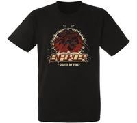 Enforcer Death by Fire T Shirt Mens Tees Unisex Black L