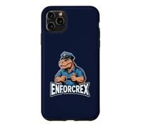 Enforcrex Jeu de Mots Amusant en Forme de Dinosaure de Police T Rex Coque pour iPhone 11 Pro Max