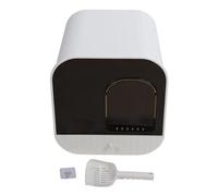 Enforose Bac à litière fermé pour Chat, contrôle des odeurs, Grand bac à litière à Capuchon, Type tiroir avec côtés Hauts, Couvercle Amovible, Toilettes pour Chat Non collantes avec Pelle (Blanc)