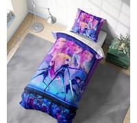 Enfunt-Home - Anime K-Pop Demon Hun Ter Housse de Couette 140x200cm, Impression Numérique 3D Parure de lit Enfant 100% Polyester avec 1 Taie d'oreiller 65x65cm
