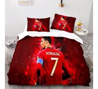 Enfunt-Home Football Housse de Couette - 100% Microfibre Parure de Lit Super Douce et Confortable, avec Housse de Couette, 2/3 Pièces