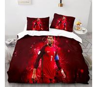 Enfunt-Home Football Housse de Couette - 100% Microfibre Parure de Lit Super Douce et Confortable, avec Housse de Couette, 2/3 Pièces