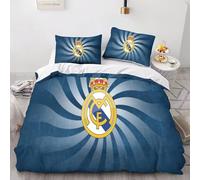 Enfunt-Home - Football Housse de Couette 140x200cm, Impression Numérique 3D Parure de lit Enfant 100% Microfibre avec 1 Taie d'oreiller 65x65cm