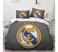 Enfunt-Home - Football Housse de Couette 140x200cm, Impression Numérique 3D Parure de lit Enfant 100% Microfibre avec 1 Taie d'oreiller 50x75cm