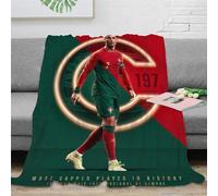 Enfunt-Home Football Star Ronaldo Couvertures en Molleton de Flanelle,Couvertures Moelleuses Douces, Couverture de Canapé en Canapé Lit Chaise Berceau
