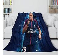 Enfunt-Home Les Stars du Football Couverture Flanelle, Couverture de Loisirs à la Maison Couvertures Fille Canapé-lit Couvertures Jetés de Lit
