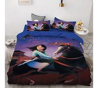 Enfunt-Home Mulan Housse De Couette 140x200 en Microfibre Parure De Lit avec Et Taies d'oreiller 65 * 65cm
