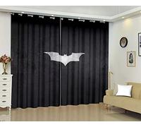 Enfunt-Home - Rideau Occultant - Merveille Super-héros Rideaux Occultant Oeillets Ensemble, Impression 3D, 140x160 cm, Lot de 2 Rideaux Occultants
