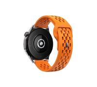 ENFYUSTR 18mm 20mm 22mm hole Silicone Band for Samsung Galaxy Watch 7 FE 6 5 4(1-Orange,20mm)