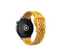 ENFYUSTR 18mm 20mm 22mm hole Silicone Band for Samsung Galaxy Watch 7 FE 6 5 4(4-Yellow,22mm)
