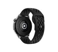 ENFYUSTR 18mm 20mm 22mm hole Silicone Band for Samsung Galaxy Watch 7 FE 6 5 4(8-Black,22mm)