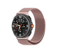 ENFYUSTR Bracelet auto-amorçant en métal Milan for Samsung Galaxy Watch 8 Classic/Watch7 Ultra 47 mm(Rose pink,For Galaxy watch 8 40mm)